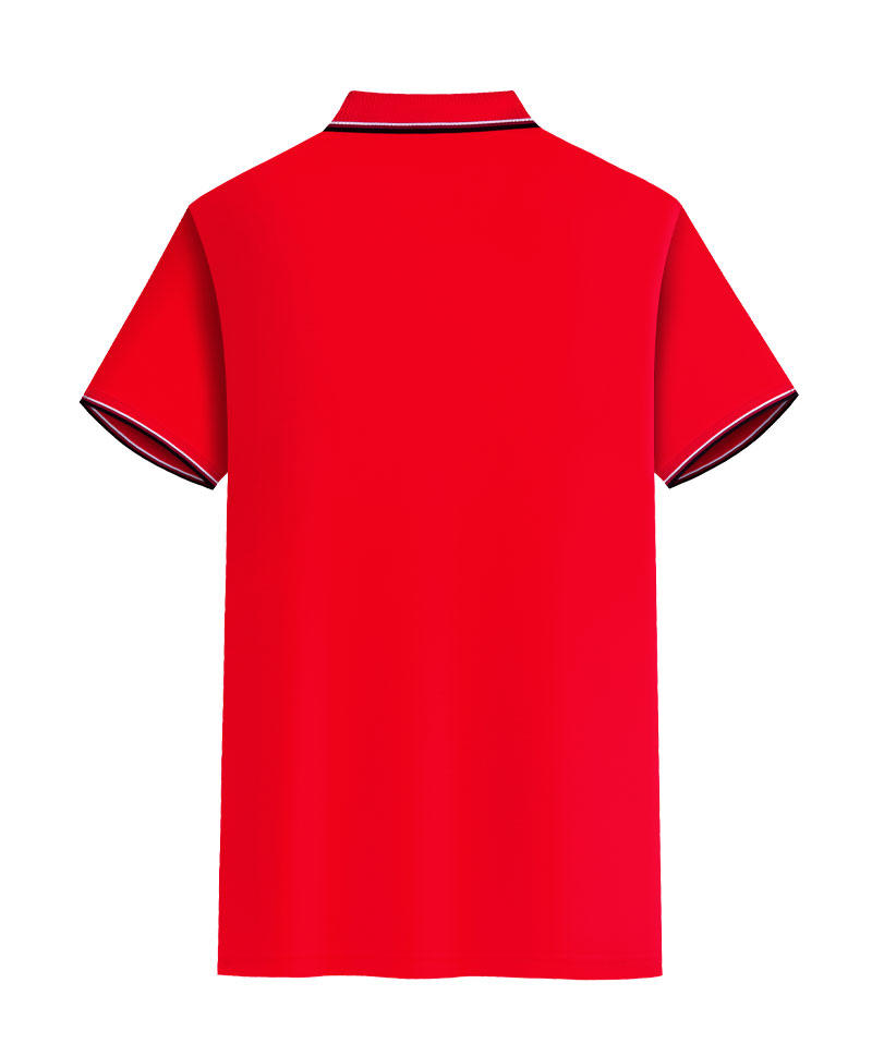 "Bull to the Sky 100% combed precision textured cotton-like lapel polo shirt for both men and women, short-sleeved lapel polo cultural shirt, men's casual, light, breathable and comfortable. detail image 12