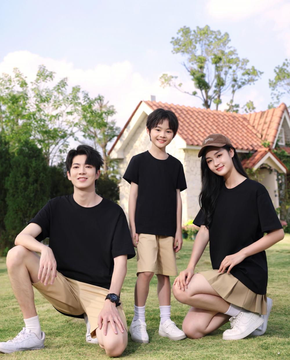 Children's clothing 240g/㎡ 100% Xinjiang long-staple cotton 7A antibacterial short-sleeved T-shirt Korean version children's clothing Children's T-shirt New short-sleeved fresh style fashionable children's clothing trend detail image 13