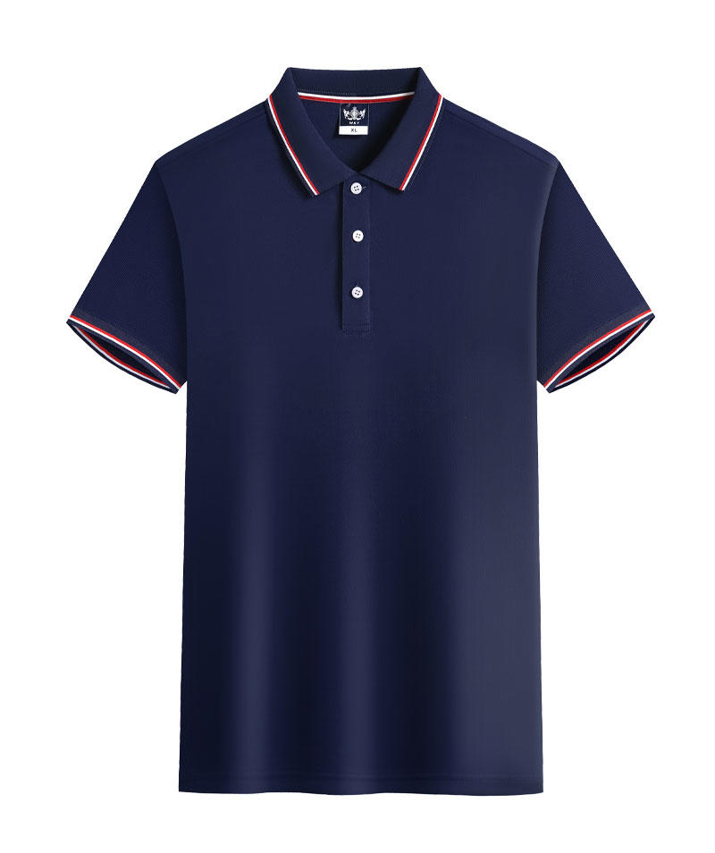 "Bull to the Sky 100% combed precision textured cotton-like lapel polo shirt for both men and women, short-sleeved lapel polo cultural shirt, men's casual, light, breathable and comfortable. detail image 15