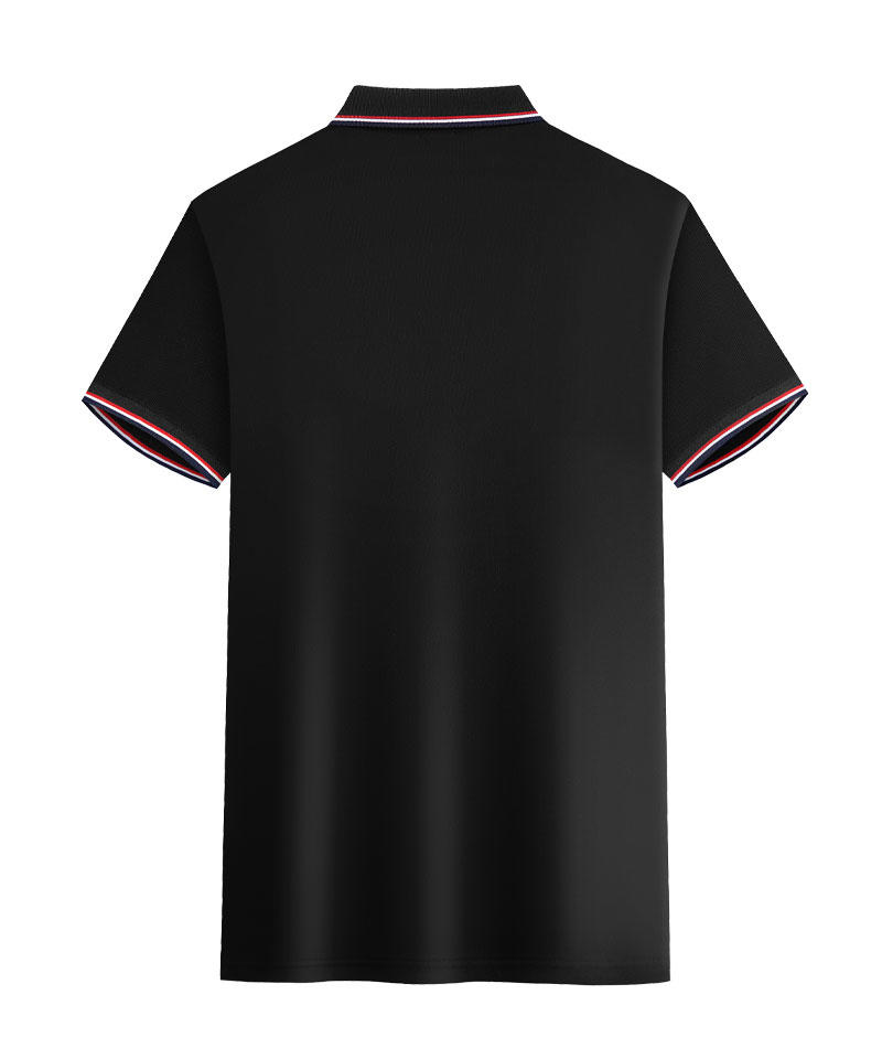 "Bull to the Sky 100% combed precision textured cotton-like lapel polo shirt for both men and women, short-sleeved lapel polo cultural shirt, men's casual, light, breathable and comfortable. detail image 18