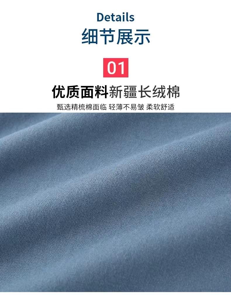 180g/㎡ 100% CVC cotton short-sleeved T-shirt big T-shirt detail image 10