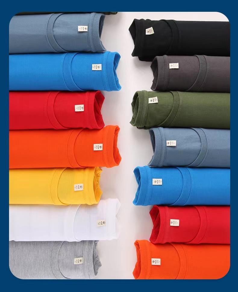 180g/㎡ 100% CVC cotton short-sleeved T-shirt big T-shirt detail image 6