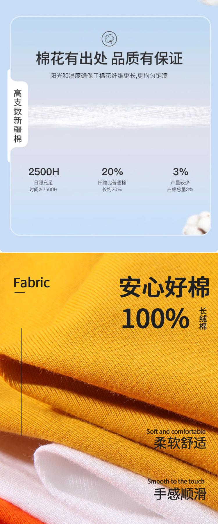 200g/㎡100% cotton short-sleeved T-shirt big T-shirt  detail image 8