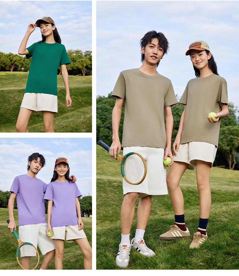 190g/㎡ 100% cotton short-sleeved T-shirt big T-shirt detail image 17