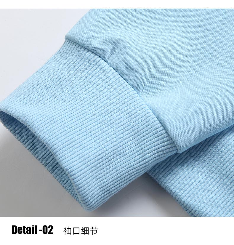 The new long-sleeved, unisex hoodie from Huamian Composite milk Silk is a fashionable and casual unisex hoodie that is simple and comfortable. It's a trendy hoodie detail image 9