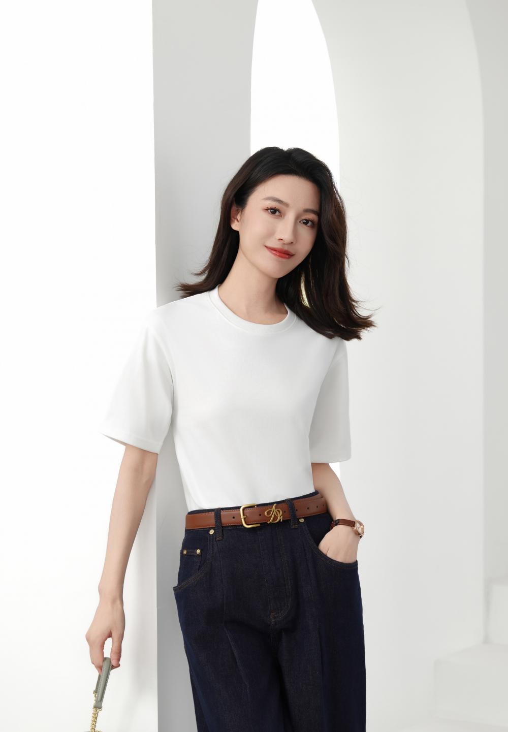 Cross-border Solona Silk Cotton Sand Washing Series 240g/㎡ short-sleeved T-shirt, trendy men's and women's clothing, short-sleeved trendy T-shirt, short-sleeved trendy fashion casual T-shirt, Summer new style detail image 14