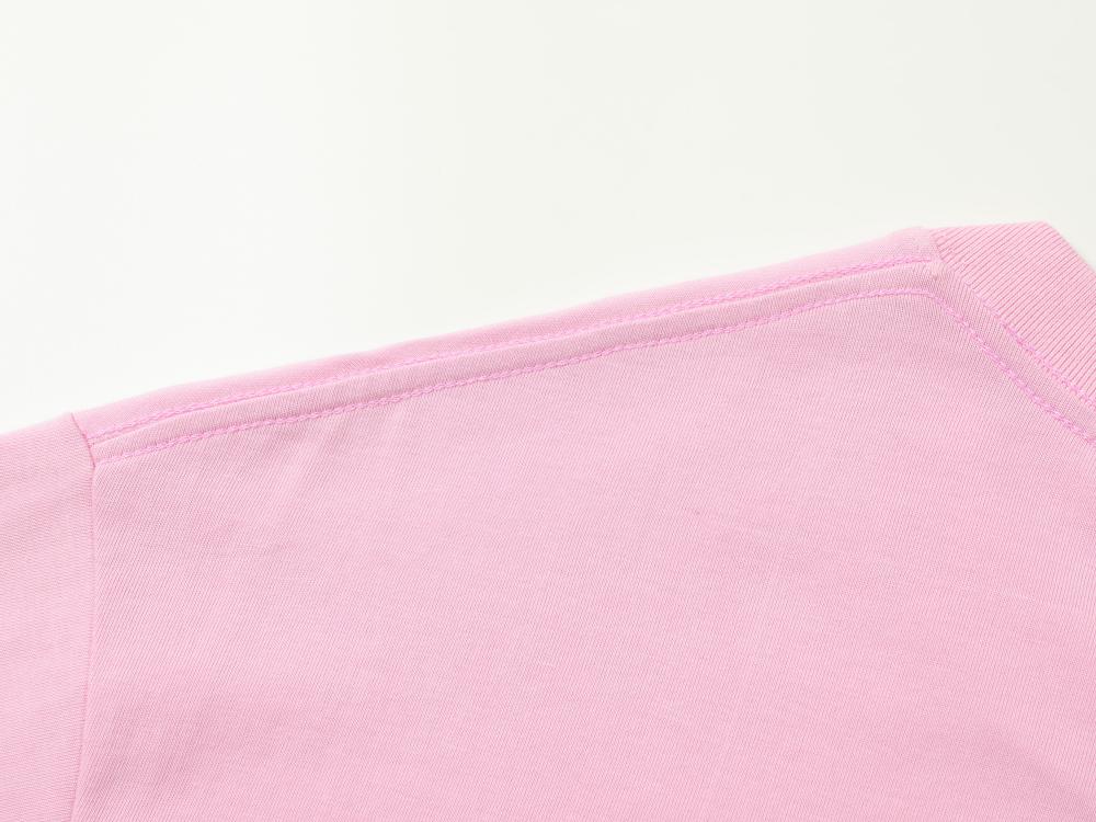 Cross-border large drop shoulder trendy brand round neck Guose series 32-count double yarn 260g/㎡ short-sleeved T-shirt for both men and women, men's short-sleeved trendy T-shirt, fashionable, casual, comfortable and breathable T-shirt detail image 9