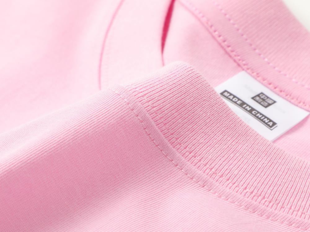 Cross-border large drop shoulder trendy brand round neck Guose series 32-count double yarn 260g/㎡ short-sleeved T-shirt for both men and women, men's short-sleeved trendy T-shirt, fashionable, casual, comfortable and breathable T-shirt detail image 7