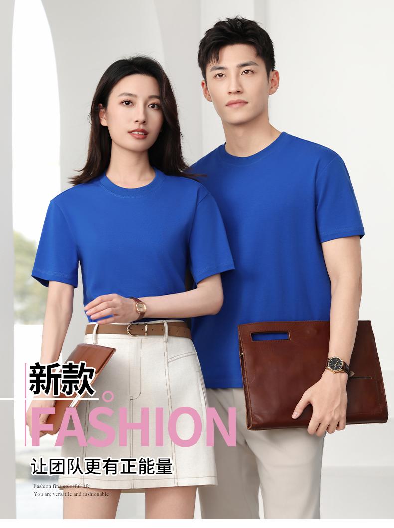 Cross-border three-proof white T-shirt, long-staple cotton round-neck T-shirt, 50 counts, combed tight weave, 230g/㎡ three-proof fabric, short-sleeved T-shirt, trendy new style, fashionable and casual T-shirt, short-sleeved trendy summer new product detail image 1