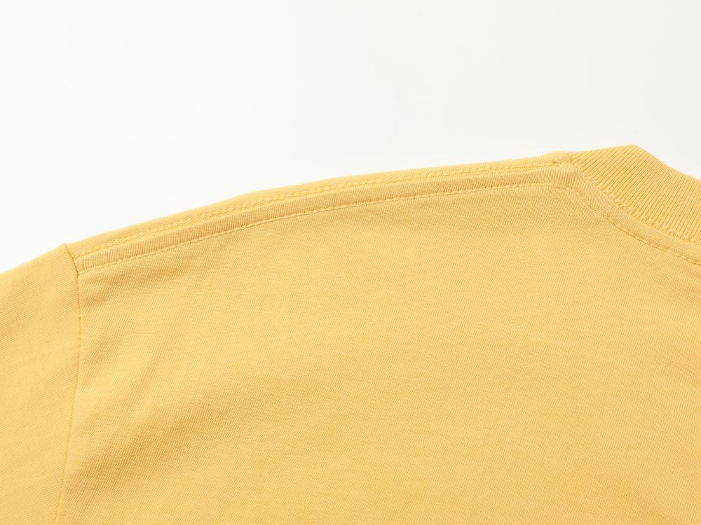 Cross-border Xinjiang combed cotton 260g/㎡ new short-sleeved T-shirt for both men and women, fashionable and casual, simple and comfortable short-sleeved trendy T-shirt for both men and women detail image 3
