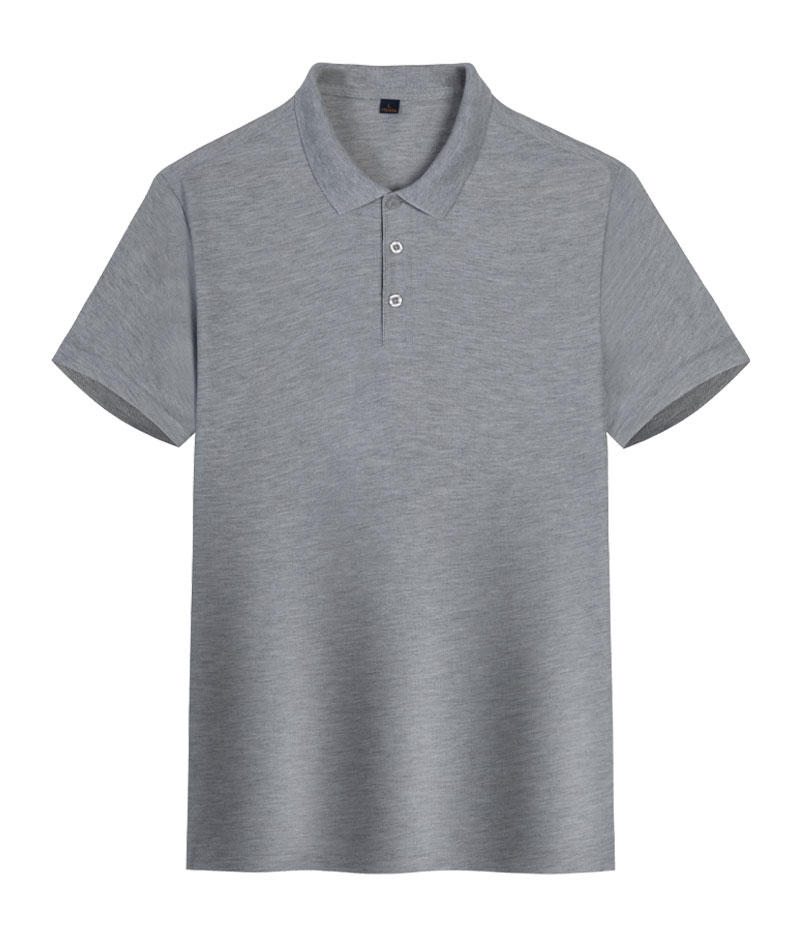 New cross-border classic eco-friendly cotton short-sleeved lapel polo for both men and women, fashionable and casual polo for both men and women, simple and comfortable short-sleeved trendy polo Specification image