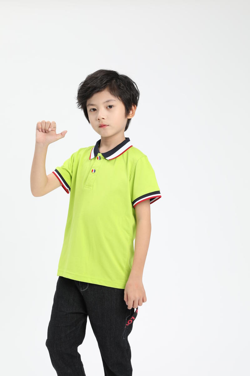 Cross-Border Children's Color-Striped New Short-Sleeved Collared Polo Shirts For Both Men And Women, Fashionable And Casual Polo Shirts For Both Men And Women, Simple And Comfortable Short-Sleeved Trendy Polo Shirts
