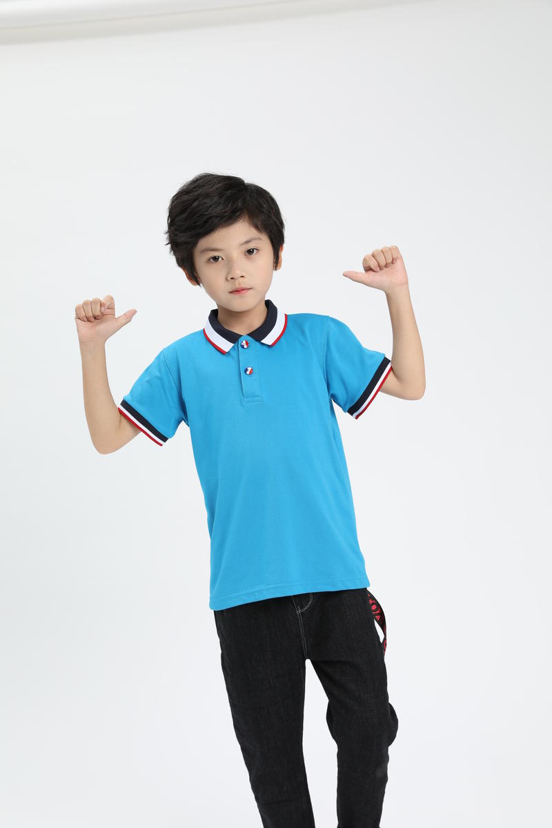 Cross-Border Children's Color-Striped New Short-Sleeved Collared Polo Shirts For Both Men And Women, Fashionable And Casual Polo Shirts For Both Men And Women, Simple And Comfortable Short-Sleeved Trendy Polo Shirts Application Scenario