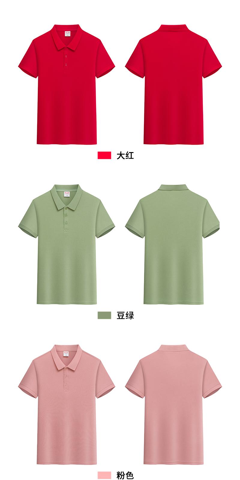 Cross-border adult polo shirt 200g/㎡ long-staple cotton new short-sleeved lapel polo for both men and women, fashionable and casual polo for both men and women, simple, comfortable and trendy polo detail image 15