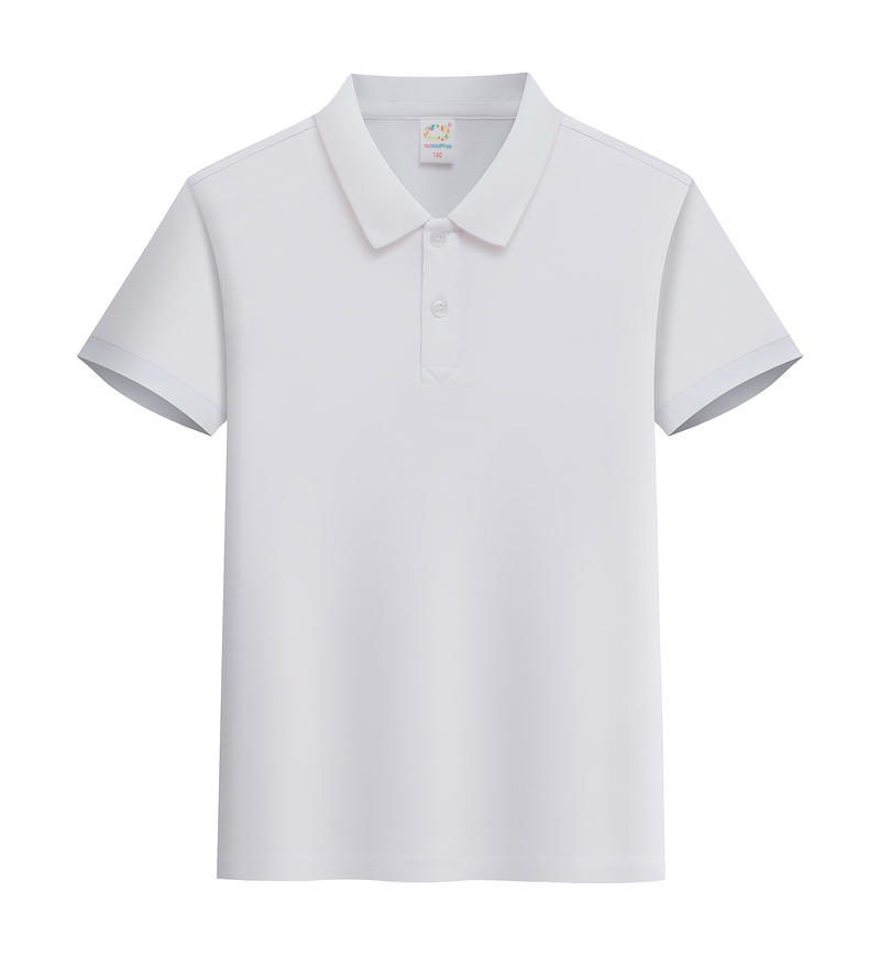 Cross-Border Children's Polo Shirts 200G/㎡ Long-Staple Cotton, New Short-Sleeved Collared Polo Shirts For Both Men And Women, Fashionable And Casual Polo Shirts For Both Men And Women, Simple, Comfortable And Trendy Polo Shirts undefined