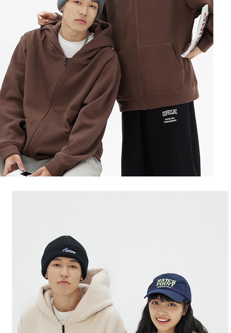 Cross-border warm cashmere hooded zipper sweatshirt, outdoor sports casual wear, lightweight and breathable sports sweatshirt for men and women, new trendy styles for autumn and winter detail image 13