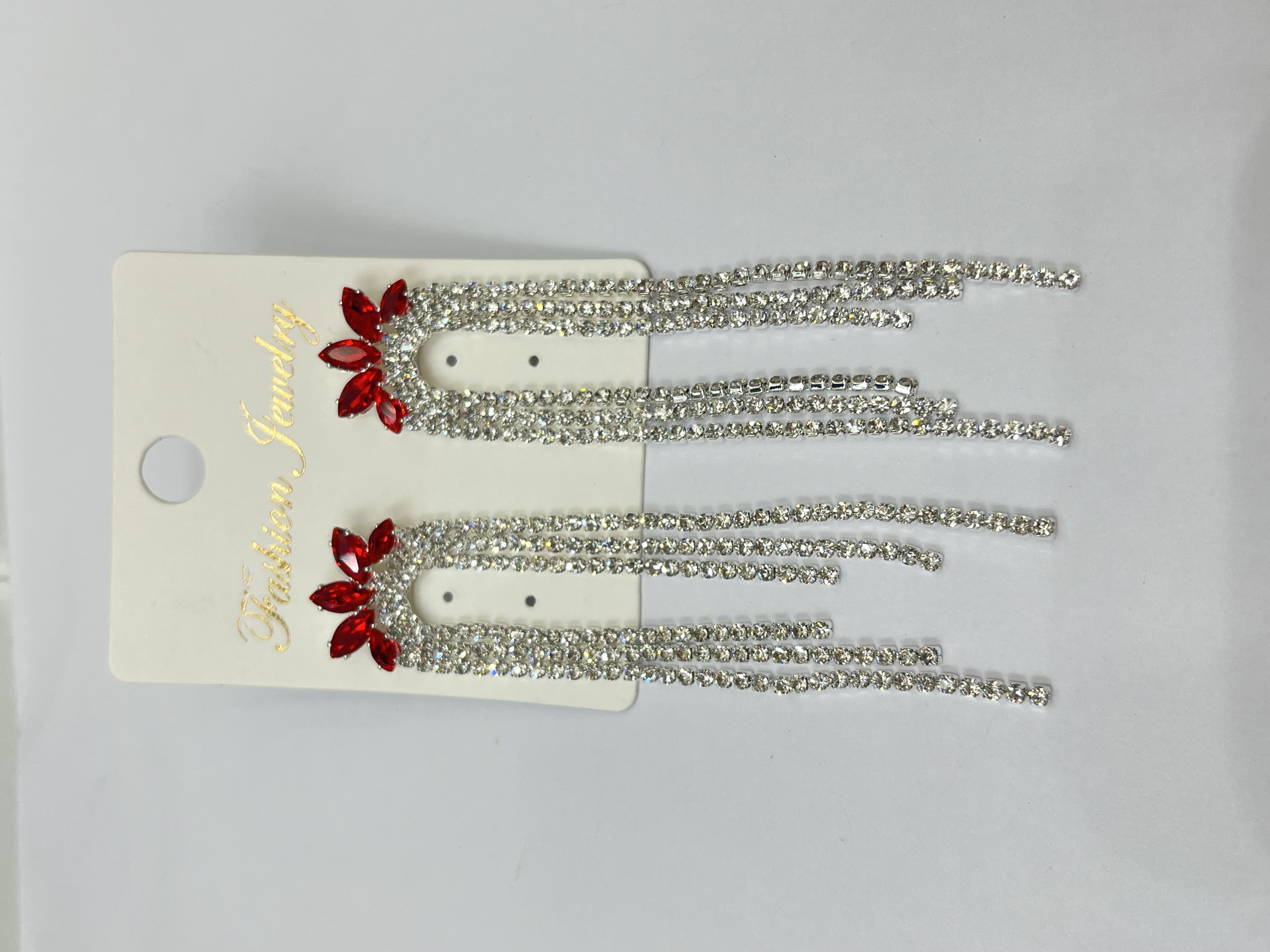 新中式耳环烧焊锆石耳饰 独特设计饰品 精致耳环女款时尚潮流配饰