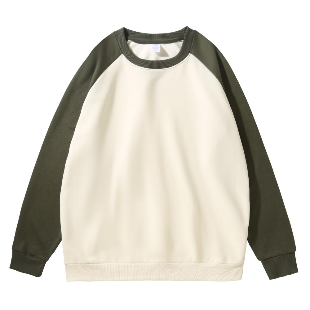 Cross-border cotton composite milk silk 300g/㎡ shouldered round-neck sweatshirt, a lightweight and breathable sportswear for both men and women, a new trendy style for autumn and winter detail image 9