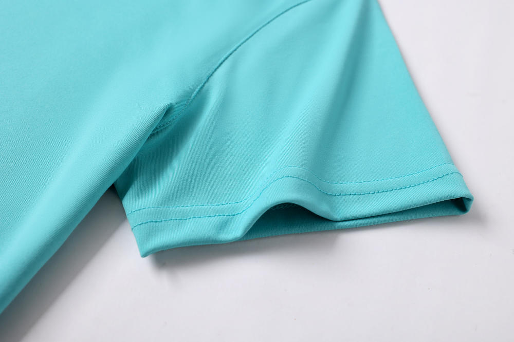 Cross-border Yinglang Solid Color 210g/㎡ ice ion cotton Amlane series New short-sleeved T-shirt for men and women, fashionable and casual, simple and comfortable short-sleeved trendy T-shirt for men and women detail image 5