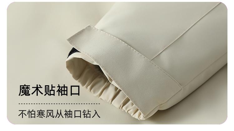 Cross-border one-piece thickened down cotton outdoor sportswear, hooded down jacket and pants set for both men and women, down jacket Jackets windproof, waterproof and breathable outdoor clothing detail image 3