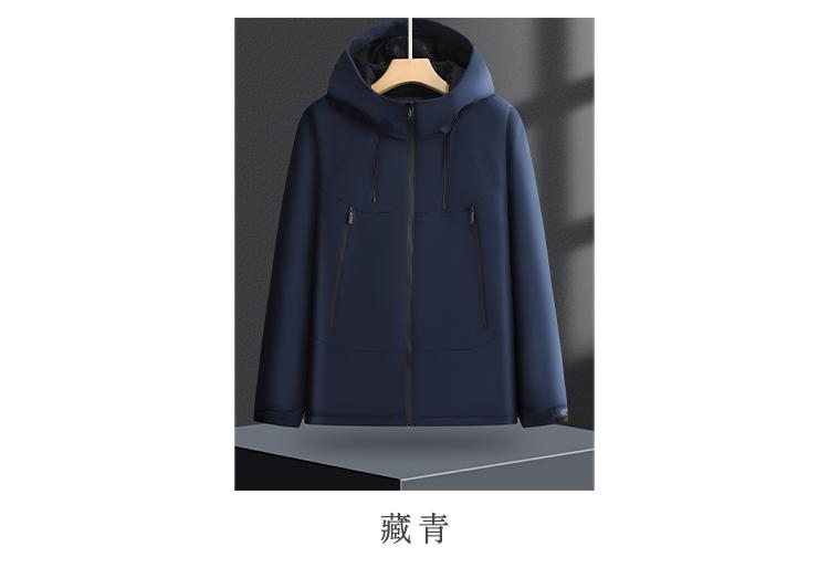 Cross-border one-piece thickened down cotton outdoor sportswear, hooded down jacket and pants set for both men and women, down jacket Jackets windproof, waterproof and breathable outdoor clothing detail image 8