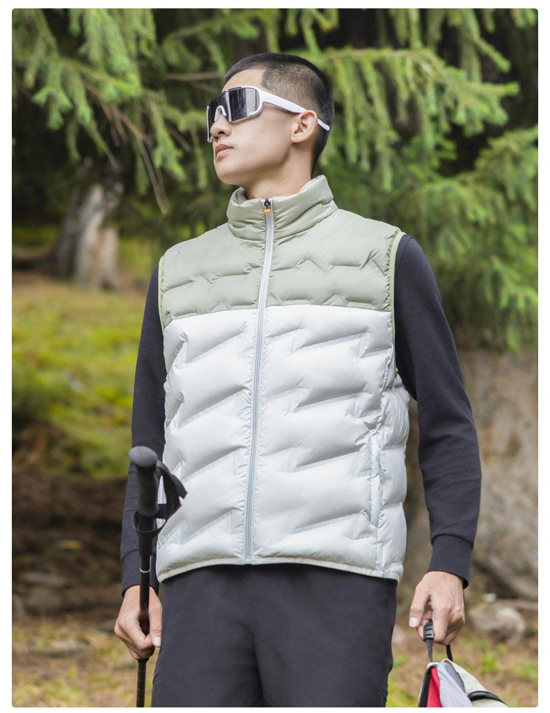 The cross-border couple's lightweight duck down vest is a must-have for outdoor sports. This series of lightweight and warm sports down jackets is available in new winter styles for both men and women