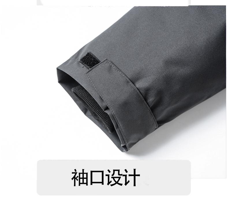 Cross-border graphene technology couple color one-piece fleece outdoor sportswear men 's same style hooded down jacket and pants set men' s women 's down jacket Jackets windproof, waterproof and breathable outdoor clothing detail image 8