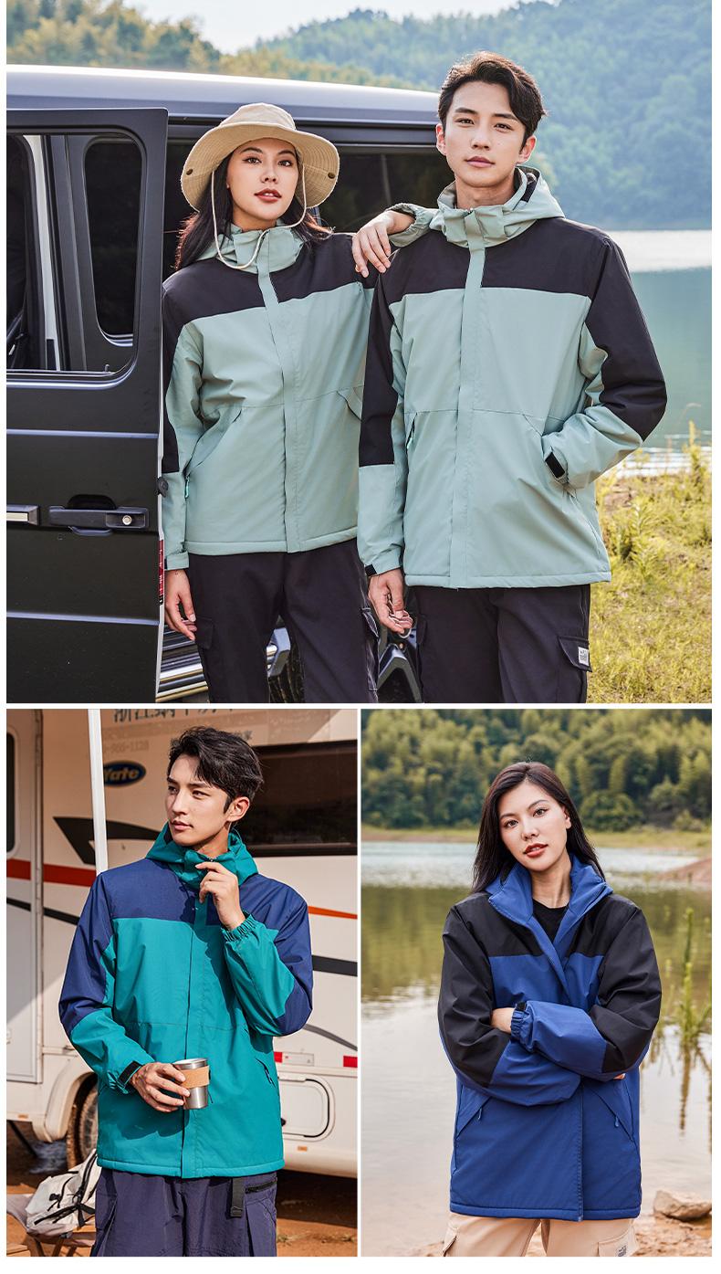 Cross-border three-proof breathable mesh hooded men and women's same style down jacket outdoor sportswear windproof breathable outdoor down pants set down jacket Jackets outdoor clothing adventure equipment detail image 12