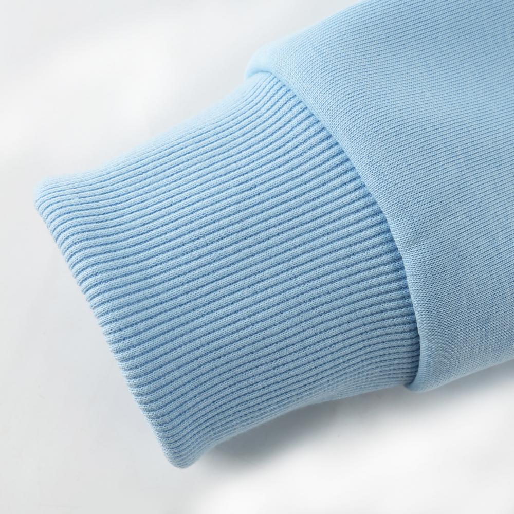 Cross-border cotton composite milk silk 300g/㎡ shouldered round-neck sweatshirt, a lightweight and breathable sportswear for both men and women, a new trendy style for autumn and winter detail image 4