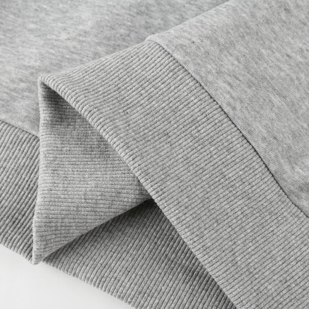 Cross-border cotton composite milk silk 300g/㎡ shouldered round-neck sweatshirt, a lightweight and breathable sportswear for both men and women, a new trendy style for autumn and winter detail image 6