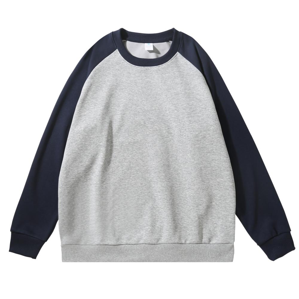 Cross-border cotton composite milk silk 300g/㎡ shouldered round-neck sweatshirt, a lightweight and breathable sportswear for both men and women, a new trendy style for autumn and winter detail image 12