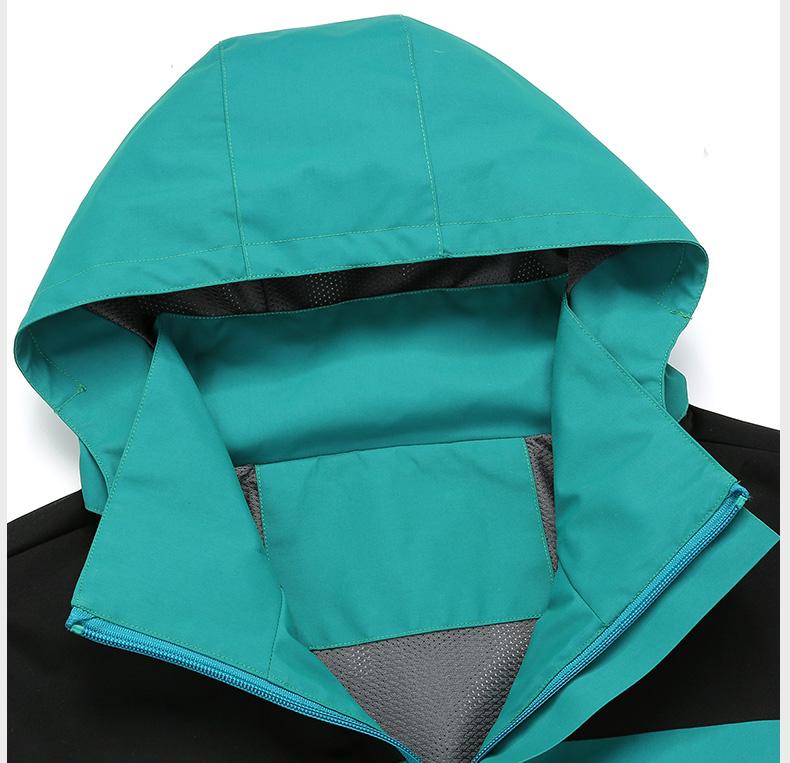 Cross-border three-proof breathable mesh hooded men and women's same style down jacket outdoor sportswear windproof breathable outdoor down pants set down jacket Jackets outdoor clothing adventure equipment detail image 5