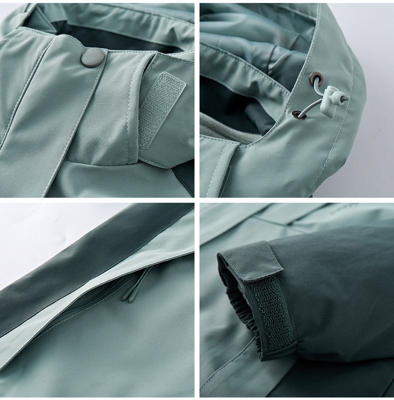 跨境三防科技三合一抗静电户外运动服饰男女同款连帽冲锋衣裤套装 冲锋衣Jackets 防风防雨户外服装专业装备详情图8