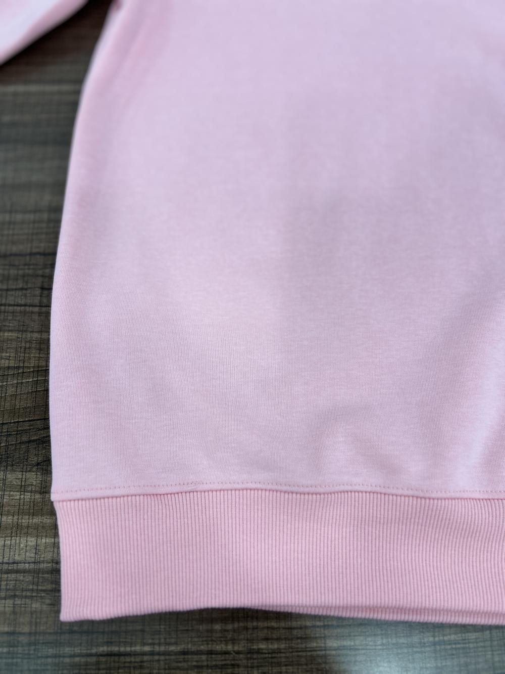 Cross-border cotton composite milk silk 300g/㎡ solid color round neck sweatshirt, outdoor sports casual wear, lightweight and breathable sports sweatshirt for men and women, new trendy style for autumn and winter detail image 4