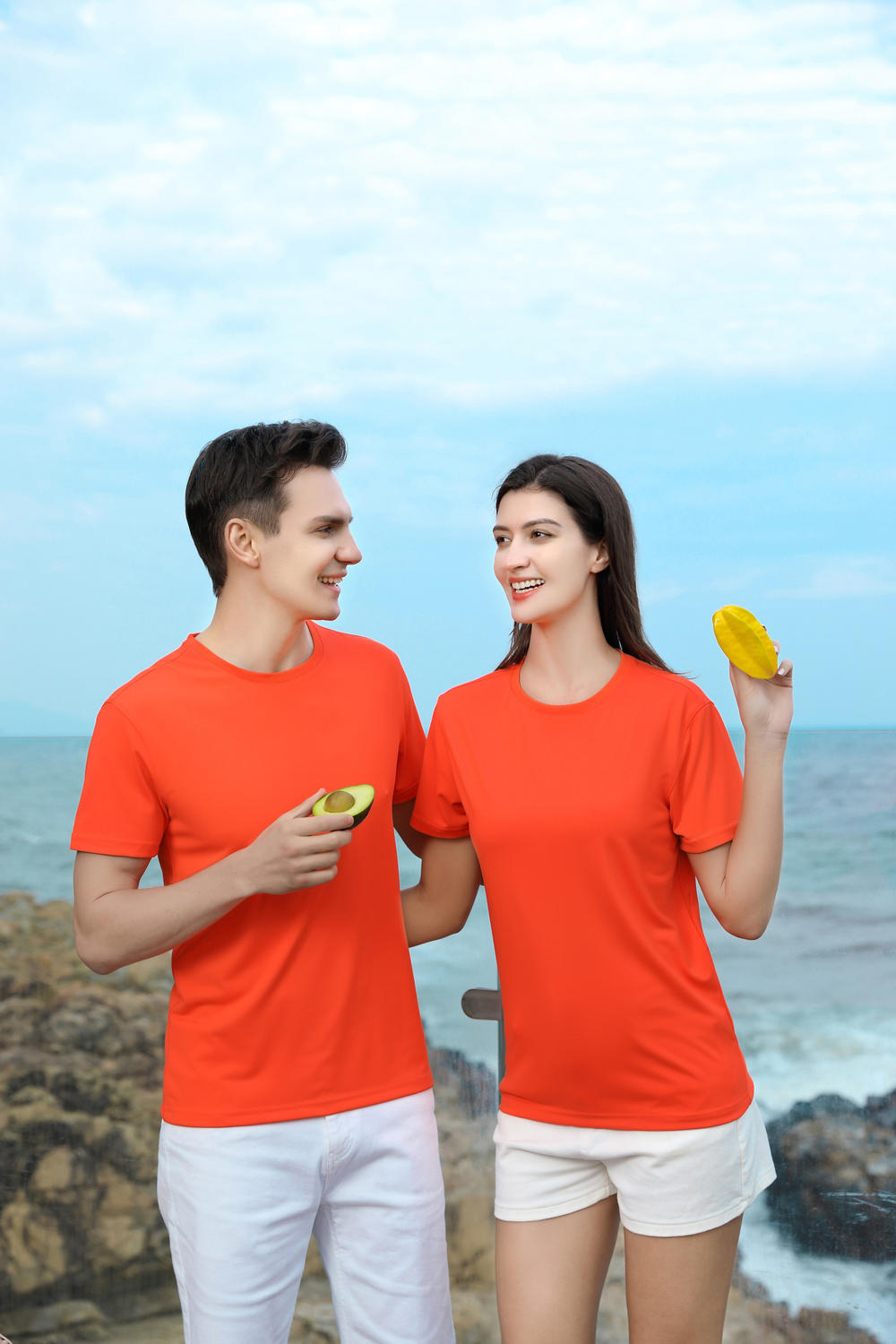 Cross-border Yinglang Solid Color 210g/㎡ ice ion cotton Amlane series New short-sleeved T-shirt for men and women, fashionable and casual, simple and comfortable short-sleeved trendy T-shirt for men and women detail image 14