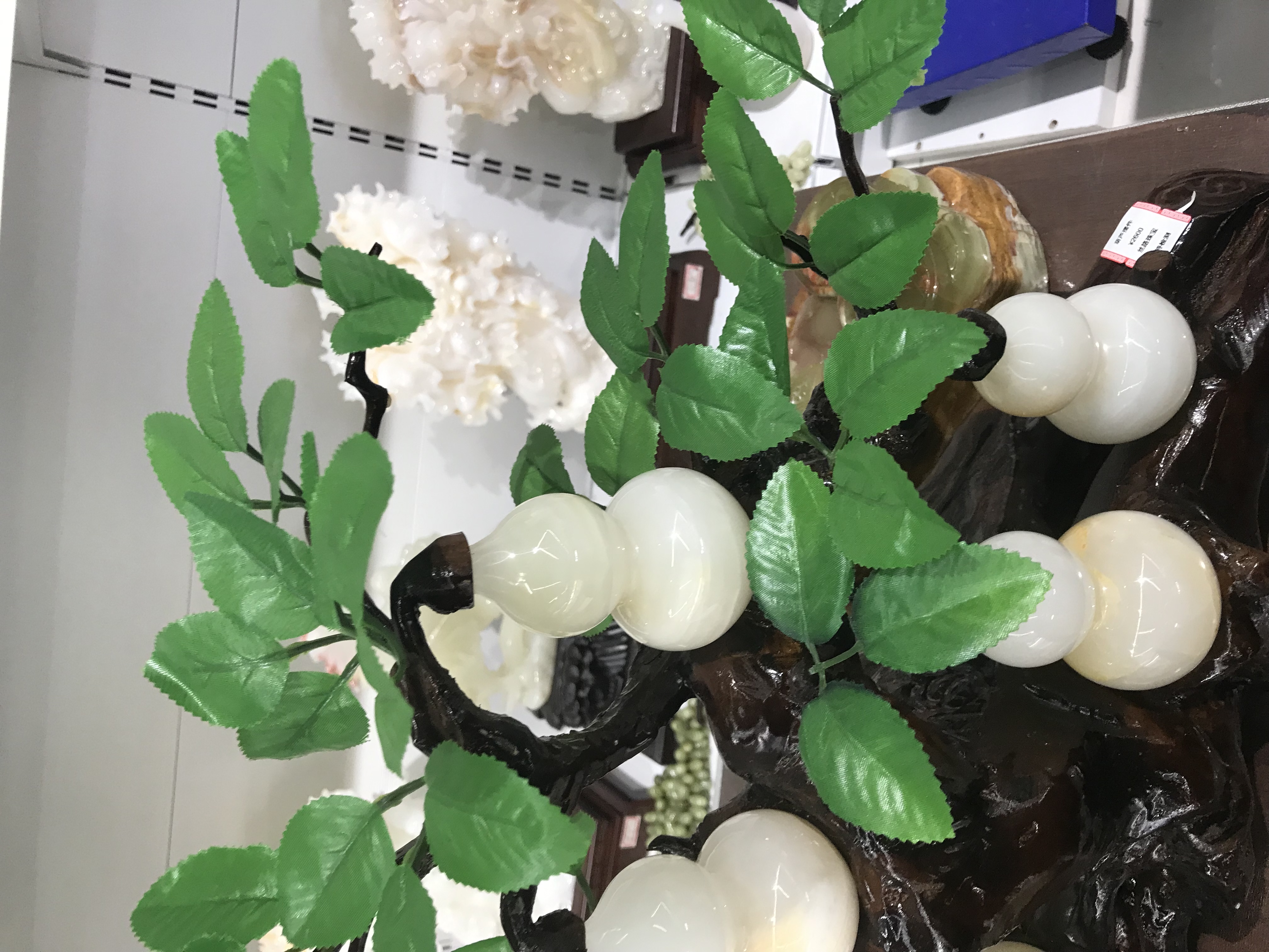 巴基斯坦玉石雕刻摆件 五福临门详情图3