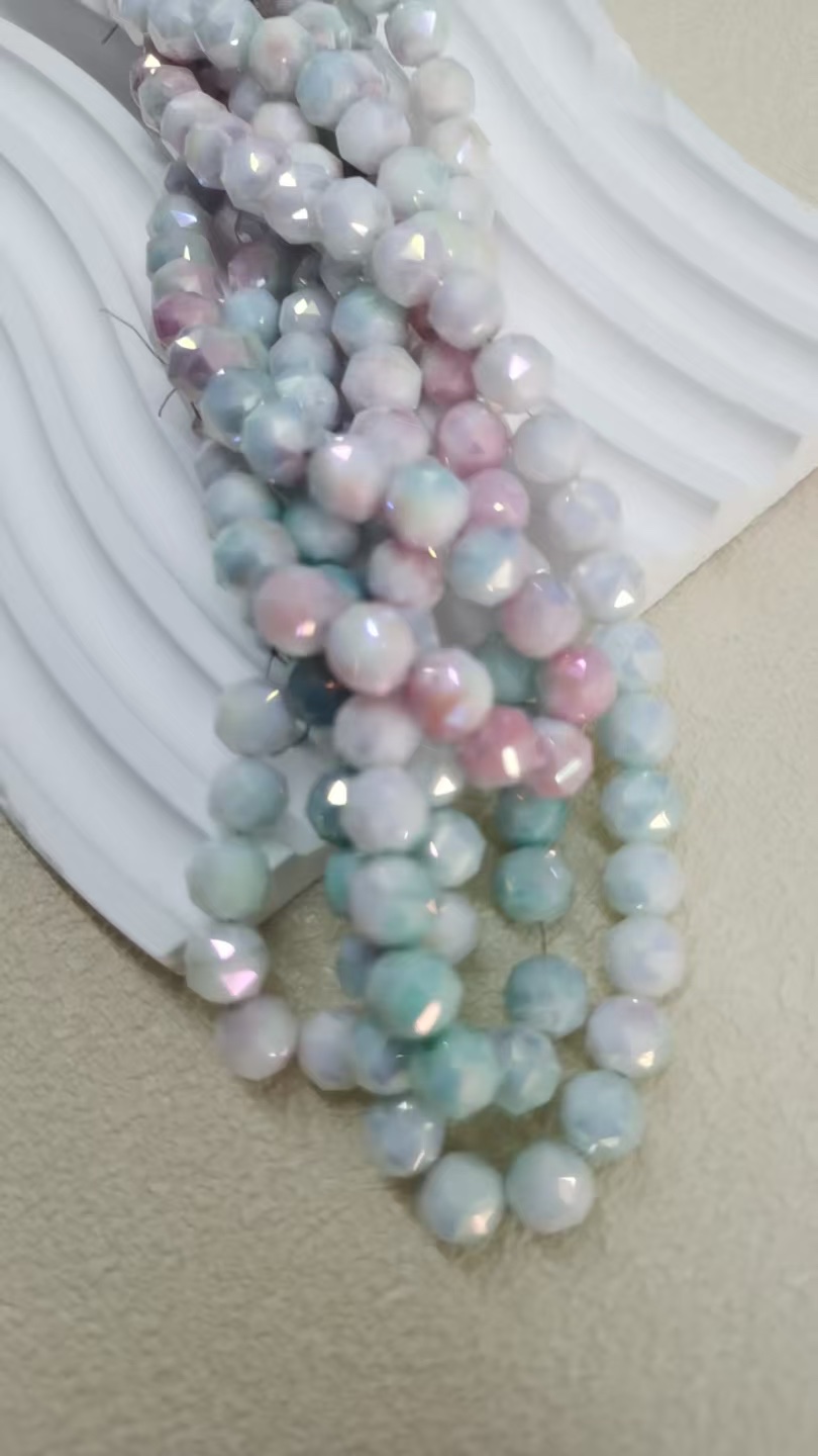 琉璃珠散珠 DIY手工串珠材料 珠子手链项链配件 精美琉璃珠子串珠散珠手工制作细节图