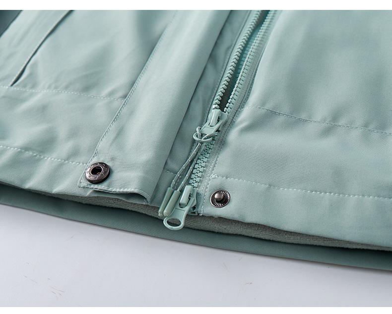 跨境三防科技三合一抗静电户外运动服饰男女同款连帽冲锋衣裤套装 冲锋衣Jackets 防风防雨户外服装专业装备详情图9