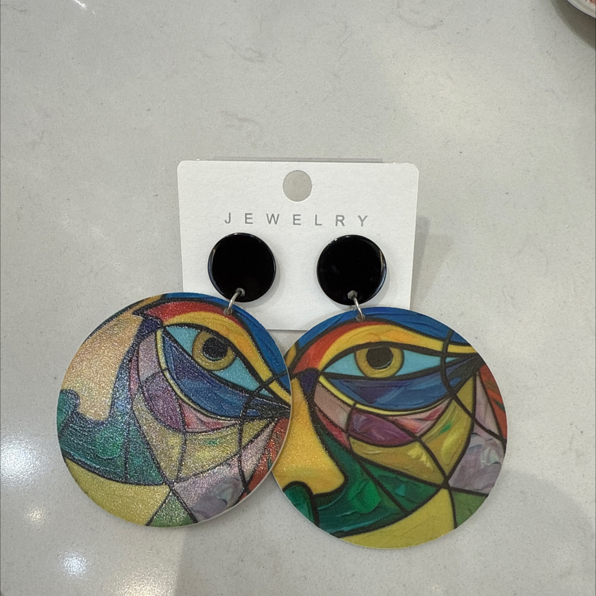 时尚流行立体设计风格独特新颖亚克力耳环尚美饰品