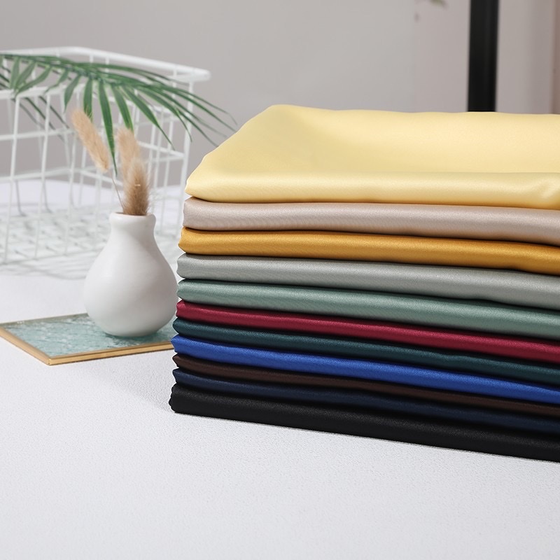 哑光无弹色丁 里料 缎面布料 高档包装布婚纱小礼服面料