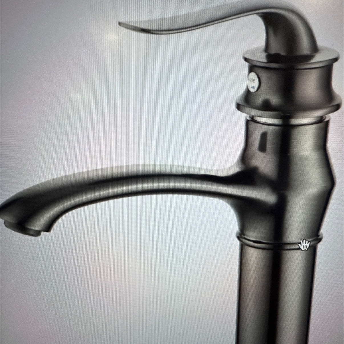 Grifo sanitario estilo retro francés retro europeo lavabo grifo titanio oro plata single hole grifo de agua fría y caliente Specification image