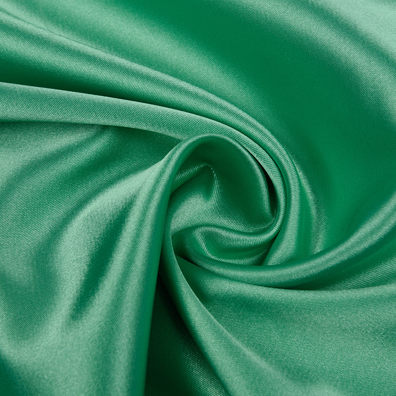 有光弹力色丁布料 涤纶加密仿真丝面料  性感睡衣家居服里布面料现货批图