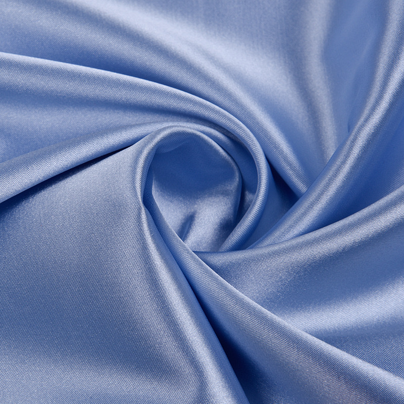 有光弹力色丁布料 涤纶加密仿真丝面料  性感睡衣家居服里布面料现货批细节图