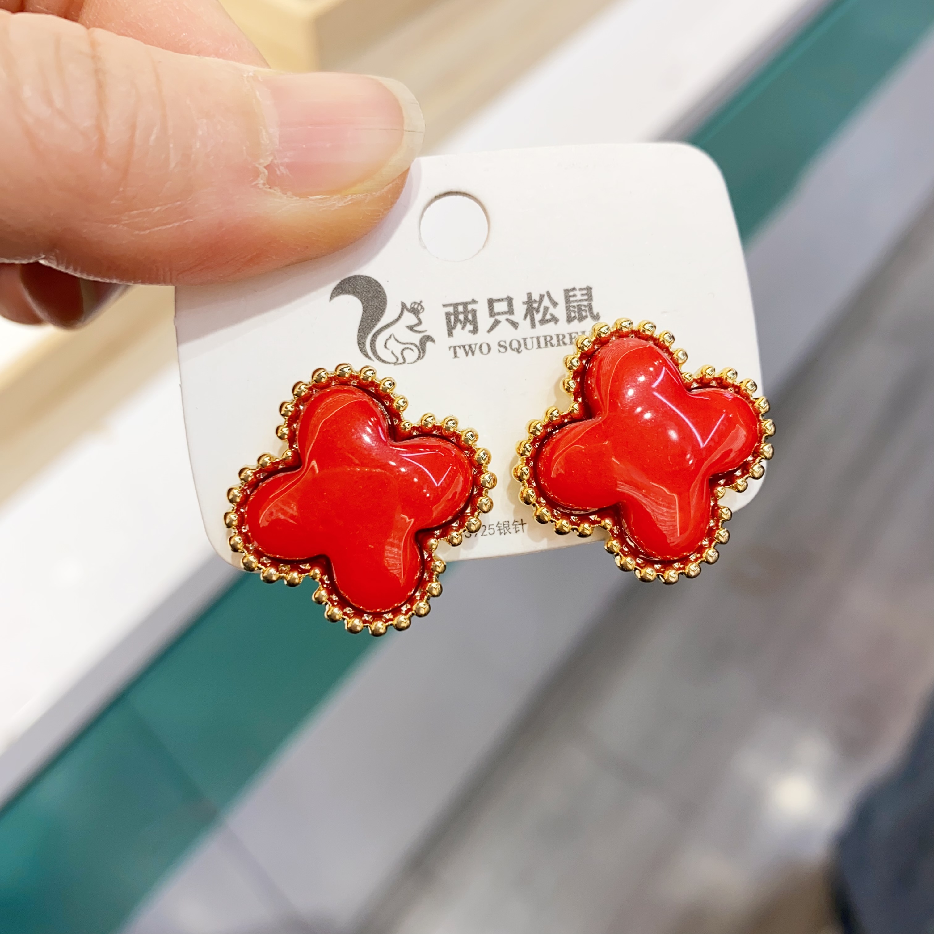 新中式珍珠耳环 高级感耳饰 饰品女士优雅耳环 精致耳饰礼物详情图5