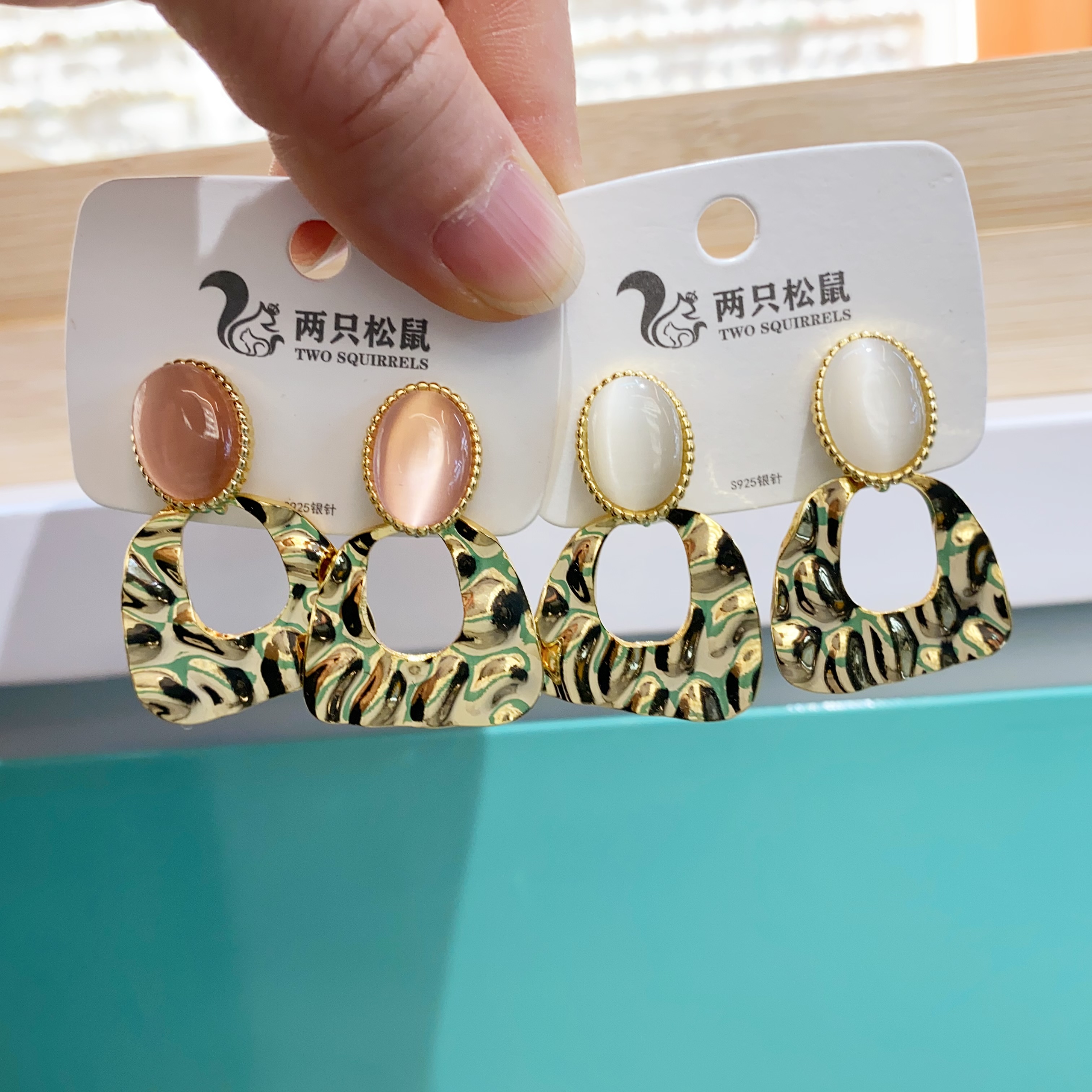 新中式珍珠耳环 高级感耳饰 饰品女士优雅耳环 精致耳饰礼物产品图