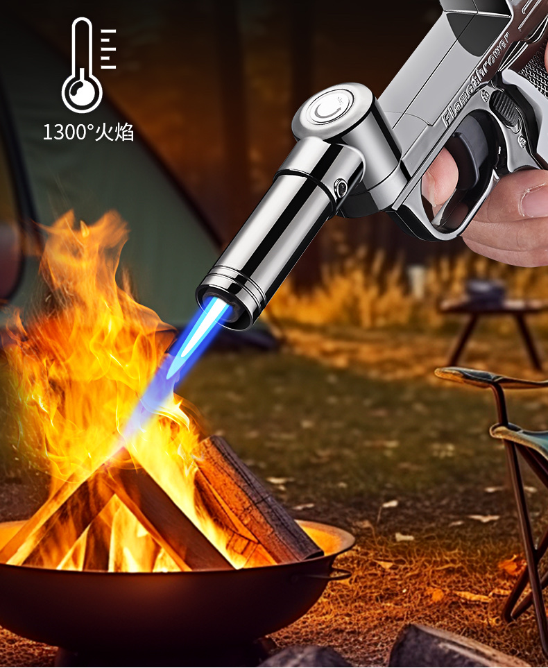 新款创意折叠充气打火机防风打火机猛火便携厨用喷枪打火机详情图8