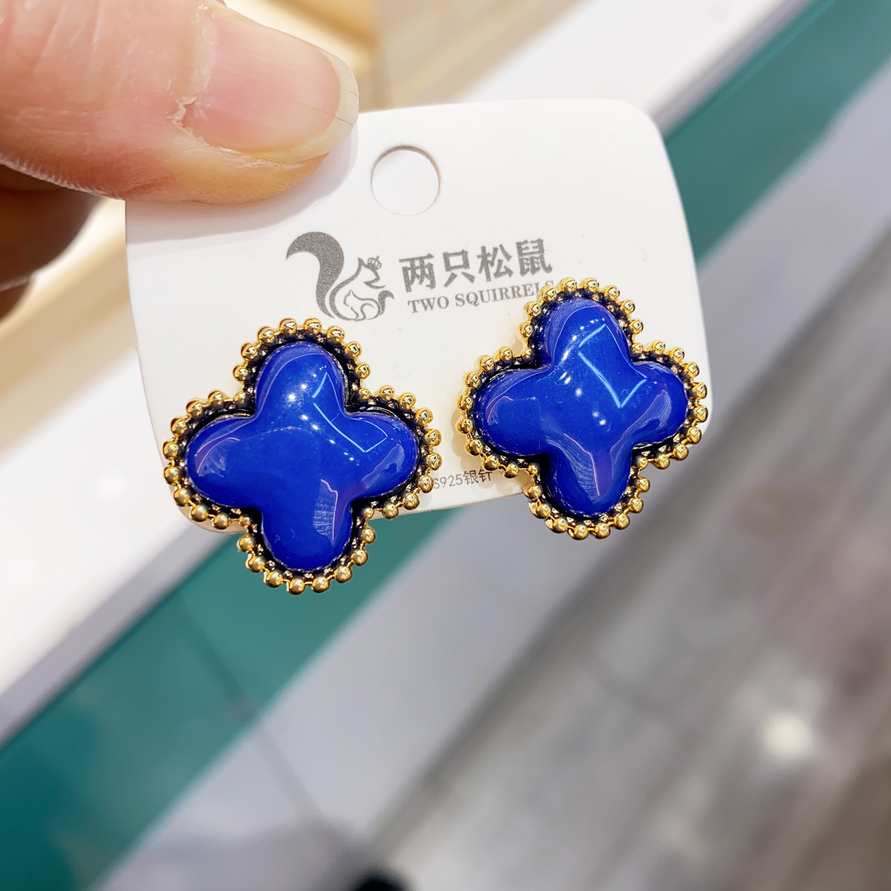 新中式珍珠耳环 高级感耳饰 饰品女士优雅耳环 精致耳饰礼物详情图6