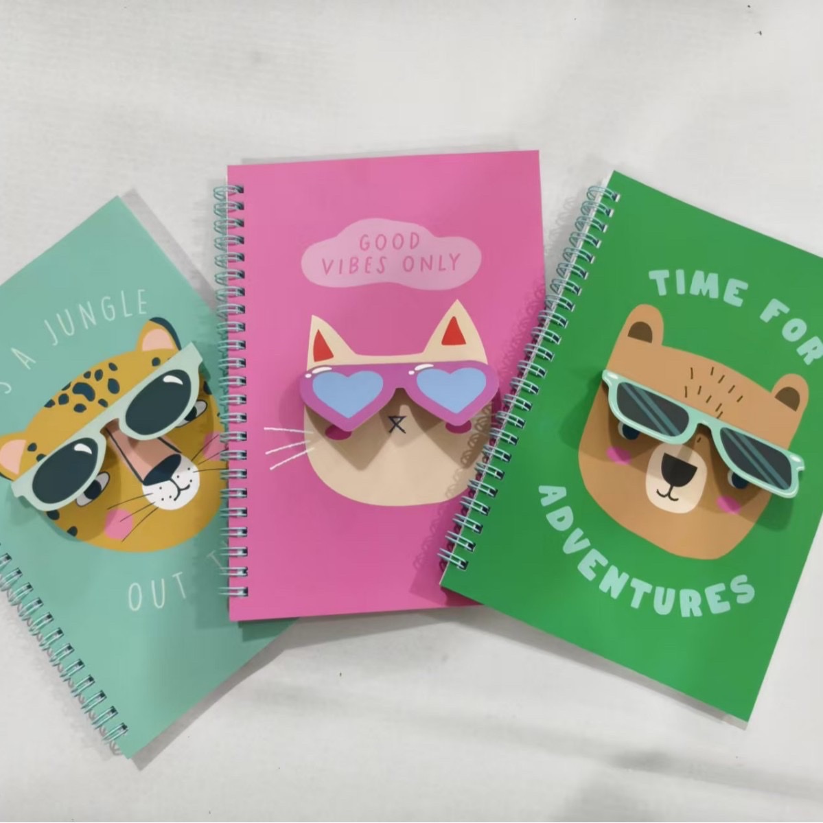 Comercio exterior exportación personalizado transfronterizo animal gafas coil este organizador creativo coil libro estudiante mano plan de cuenta este cuaderno personalizado