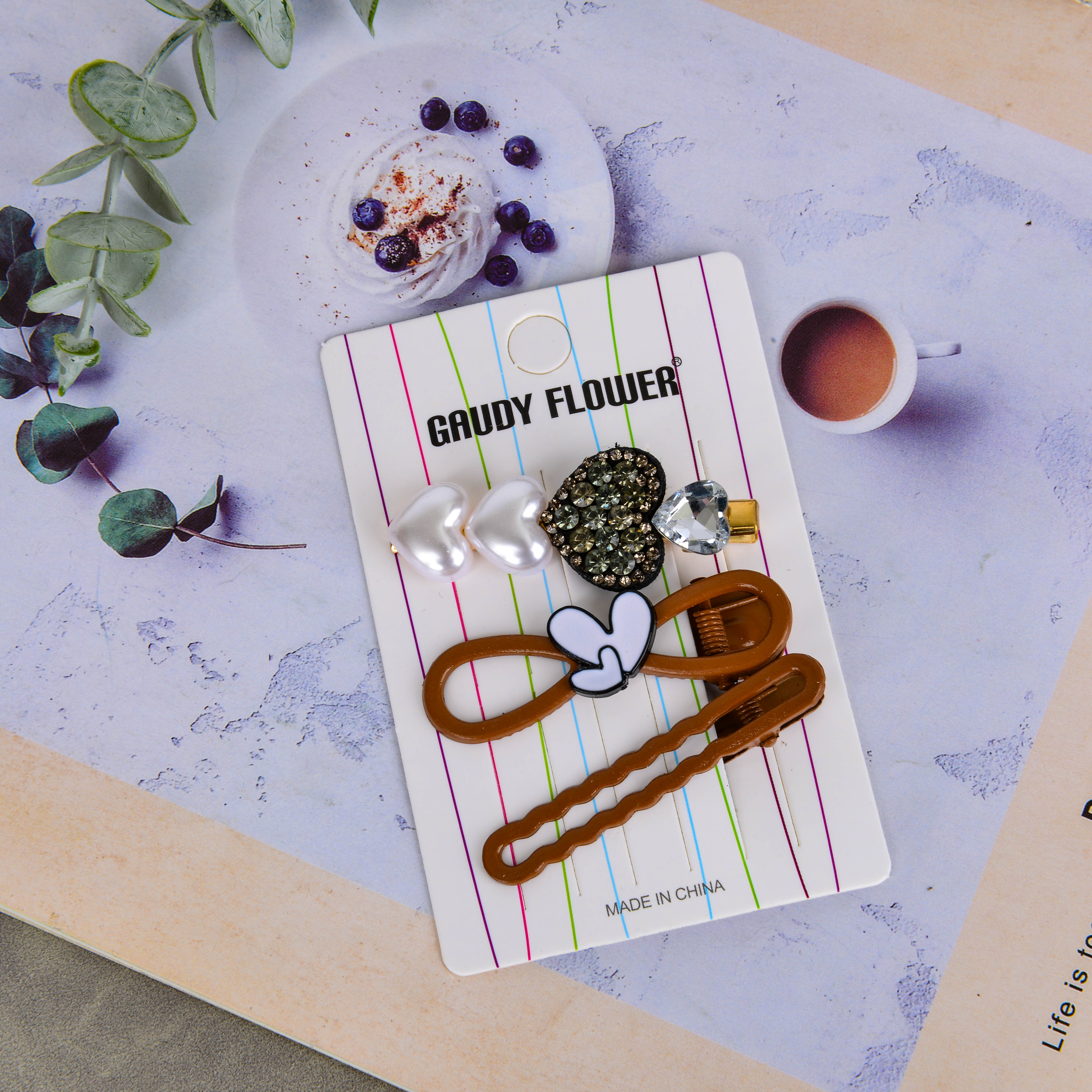 Children's hair clips are lightweight, long-lasting and do not damage hair. New trendy hair accessories Specification image