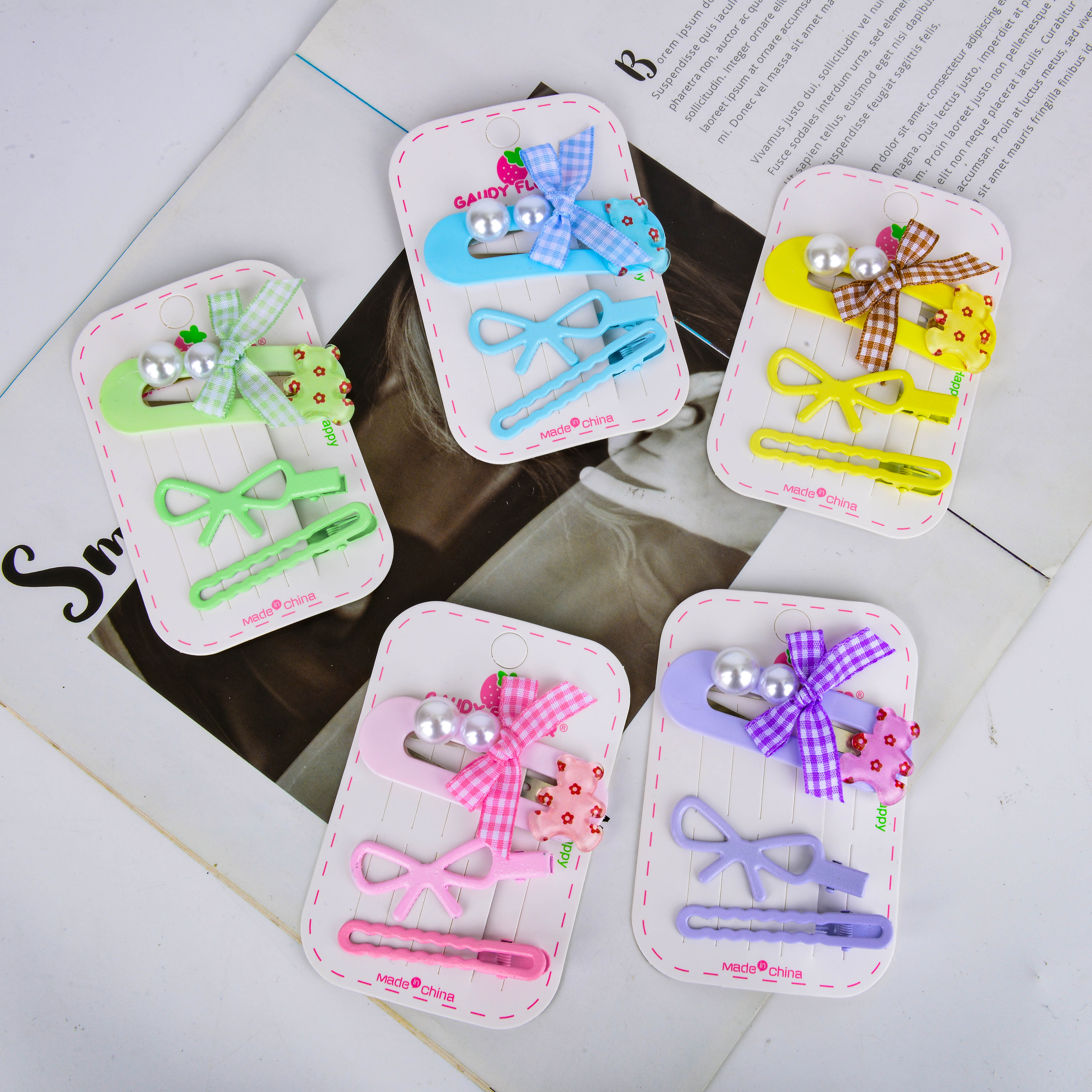 Pearl ribbon BB clip details Picture